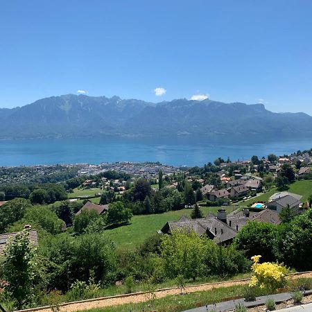 Appartement Moderne Avec Vue Panoramique A Jongny Proche De Montreux Exterior foto