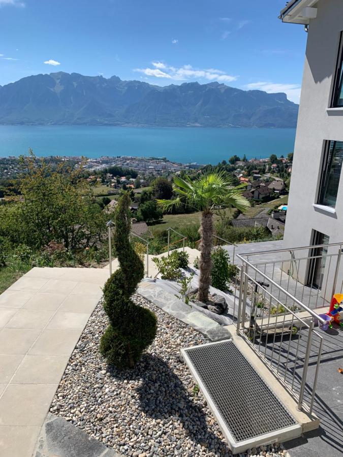 Appartement Moderne Avec Vue Panoramique A Jongny Proche De Montreux Exterior foto