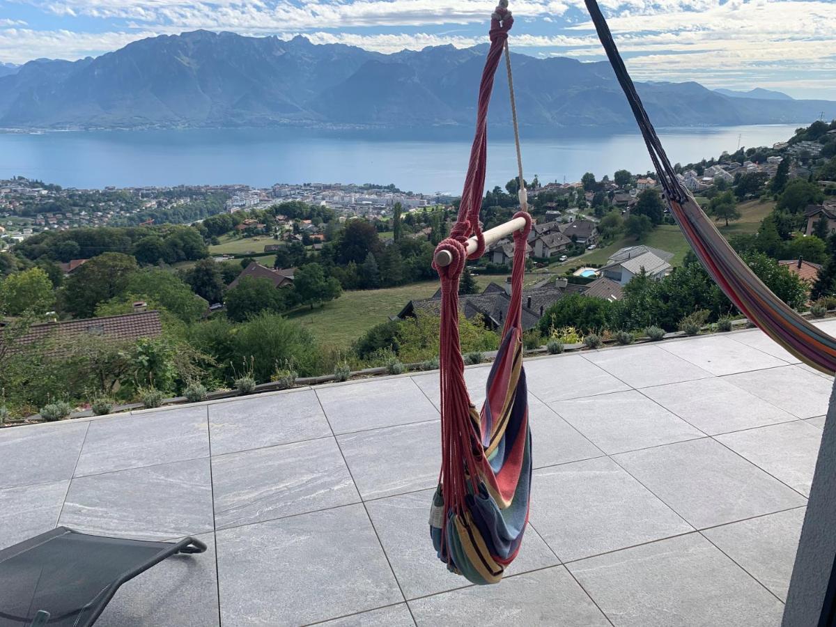 Appartement Moderne Avec Vue Panoramique A Jongny Proche De Montreux Exterior foto
