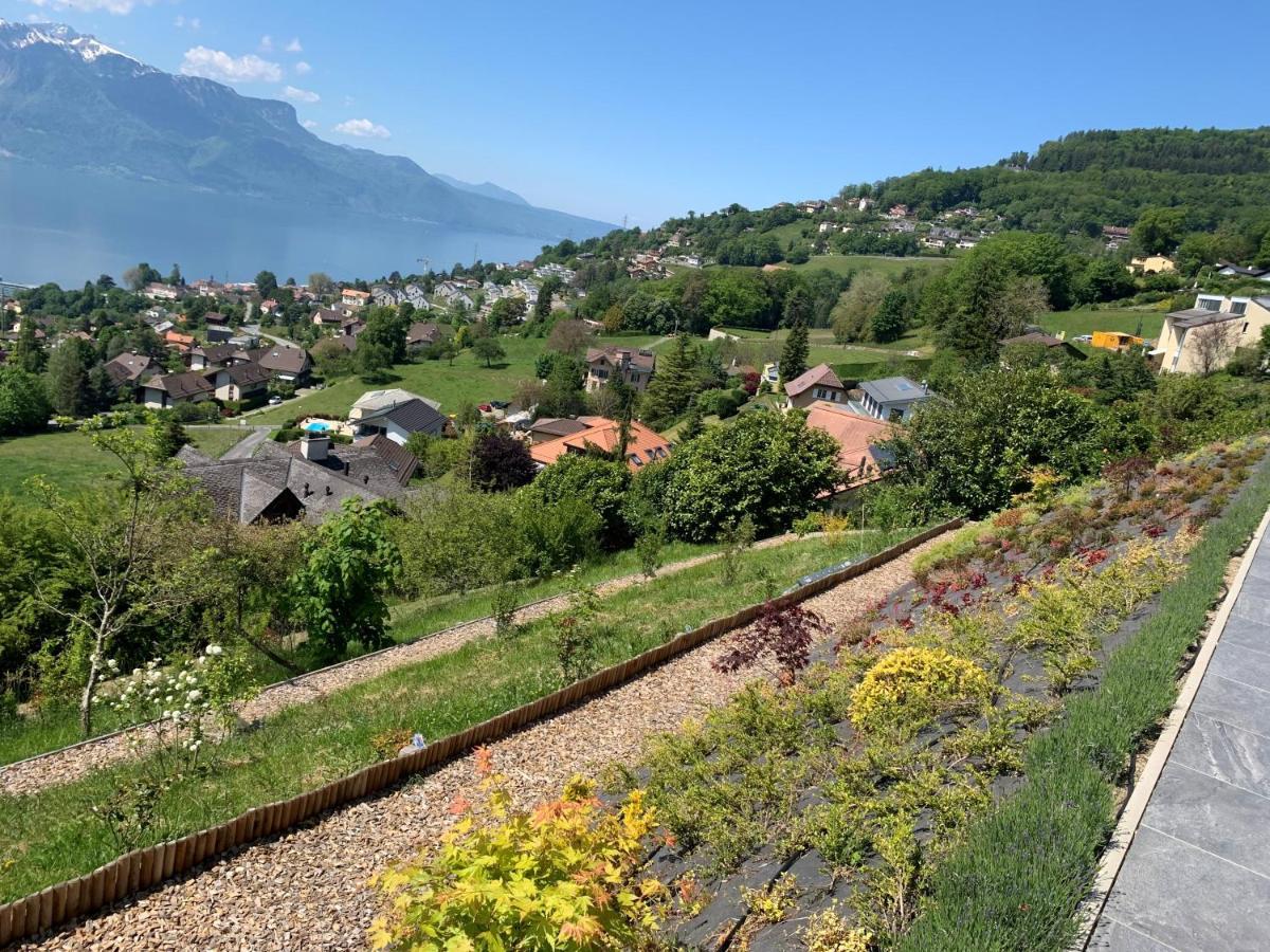Appartement Moderne Avec Vue Panoramique A Jongny Proche De Montreux Exterior foto