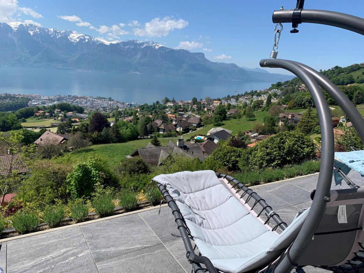 Appartement Moderne Avec Vue Panoramique A Jongny Proche De Montreux Exterior foto