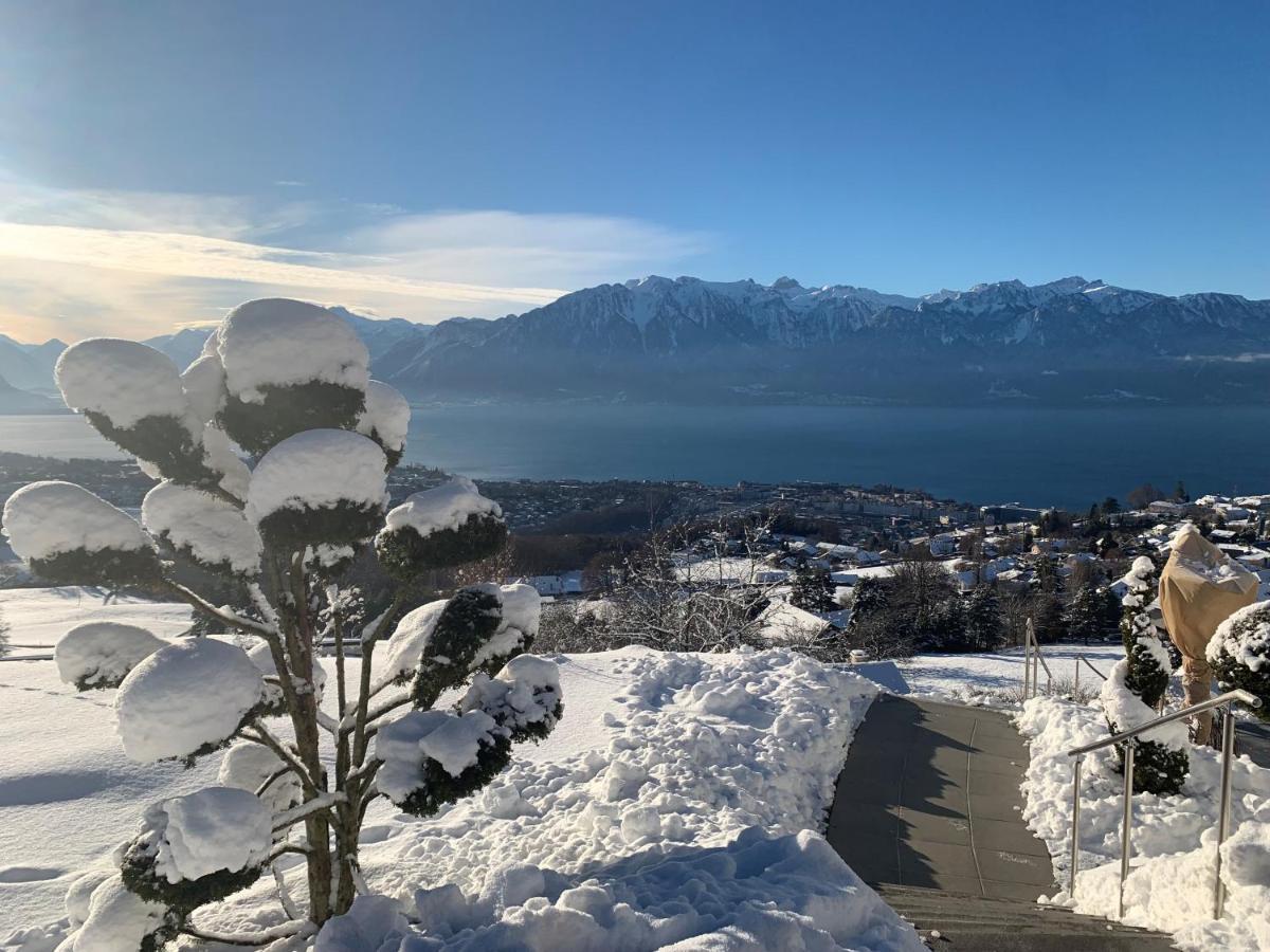 Appartement Moderne Avec Vue Panoramique A Jongny Proche De Montreux Exterior foto