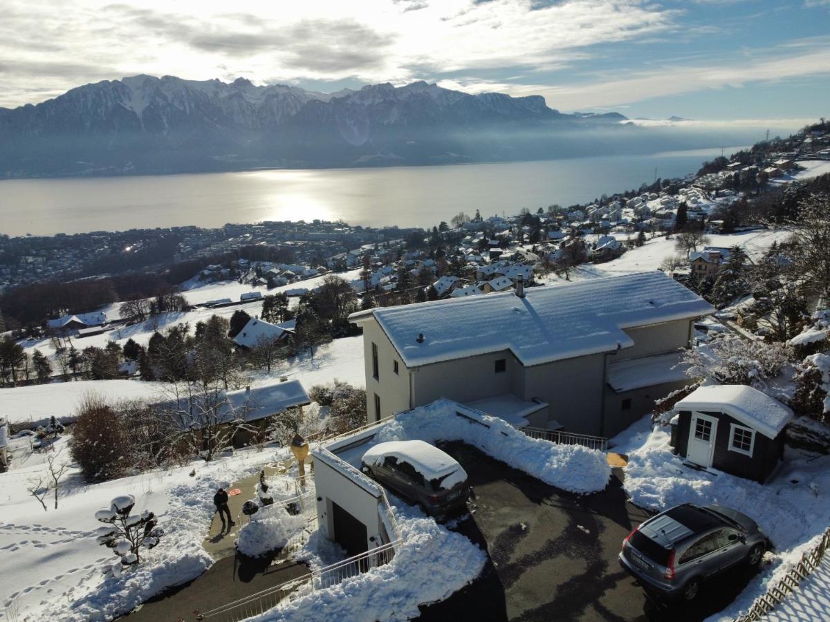 Appartement Moderne Avec Vue Panoramique A Jongny Proche De Montreux Exterior foto